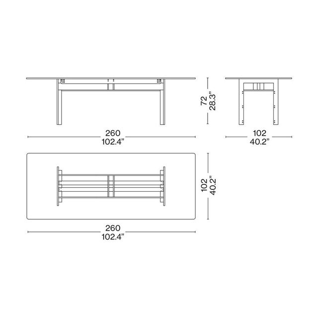 Large Doge Dining Table by Carlo Scarpa for Cassina For Sale - Image 3 of 17