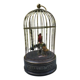 Art Nouveau Brass Cage by Karl Griesbaum, 1890s For Sale