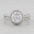 White 2.20ctw Round Diamond Halo Engagement Ring Wedding Band Bridal Platinum Egl, Size 6.25 For Sale - Image 8 of 9