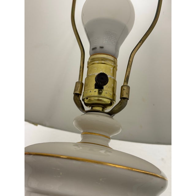 Ceramic Apothecary Vintage Column Table Lamps, Pair For Sale - Image 4 of 12