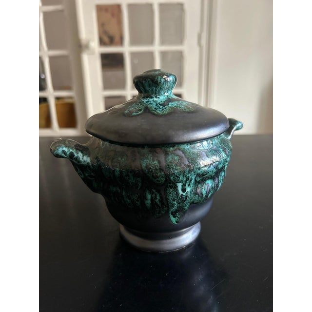 Ceramic Tea Service from Petit Massé Morvan, 1950s, Set of 11 For Sale - Image 7 of 18