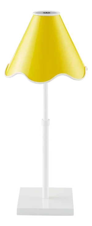 Ripple Rechargeable Table Lamp, Yellow