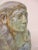 Antique French Bust of Pharaoh. A fine Egyptian Revival period ceramic figure of the fiaence being discovered in Egypt....