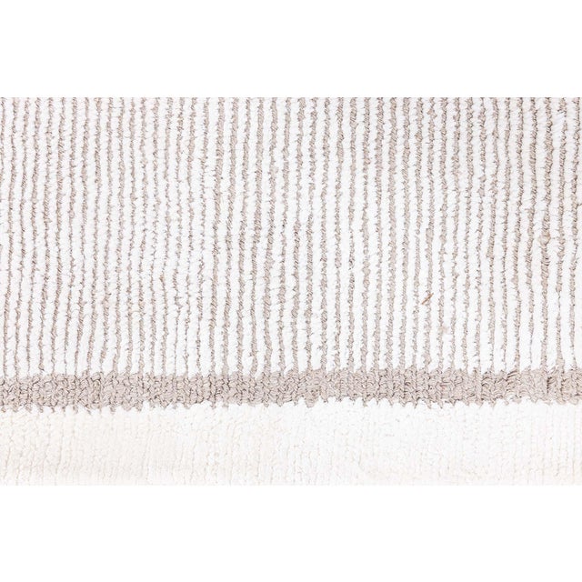 Textile Modern Beige Fragment Runner by Doris Leslie Blau For Sale - Image 7 of 9