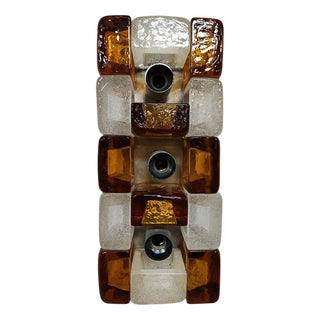 Vintage Murano Glass Wall Lamp by Albano Poli for Poliarte, 1970s For Sale