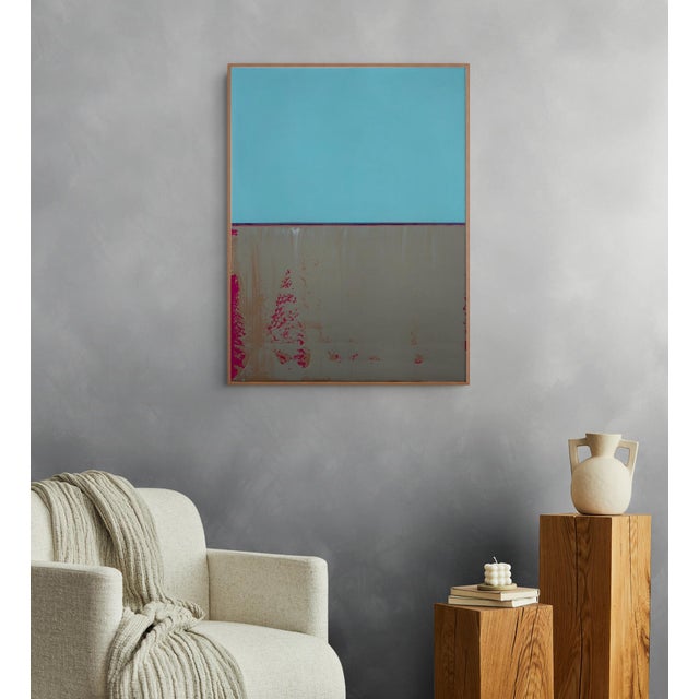 Boecker begins each new work by penciling in his composition. But the work ultimately is about the colors and layers that...