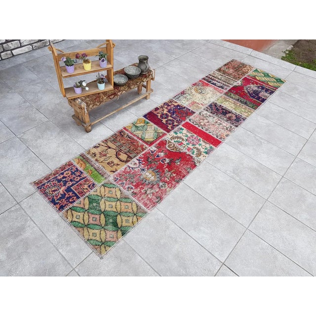 Textile Mid 20th Century Turkish Natural Bohemian Runner For Sale - Image 7 of 10