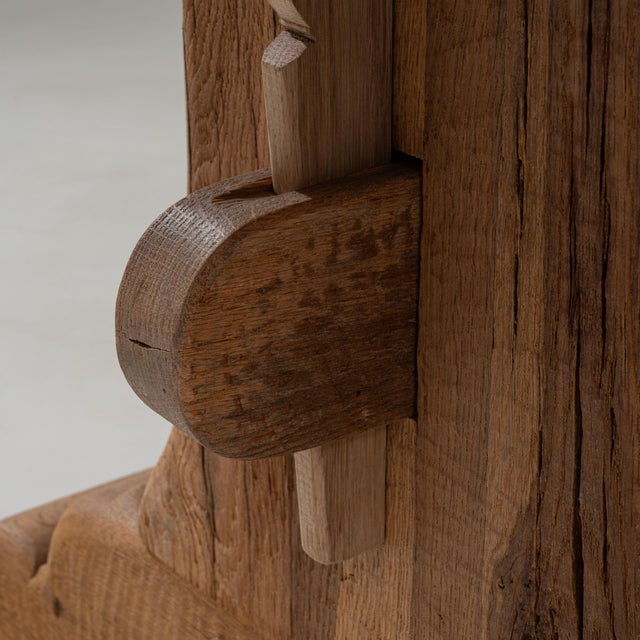 20th Century French Oak Trestle Dining Table For Sale - Image 13 of 18