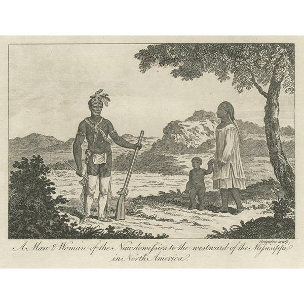 Paper Antique North American Tribes Around the Mississippi, 1787, Paper For Sale - Image 7 of 9