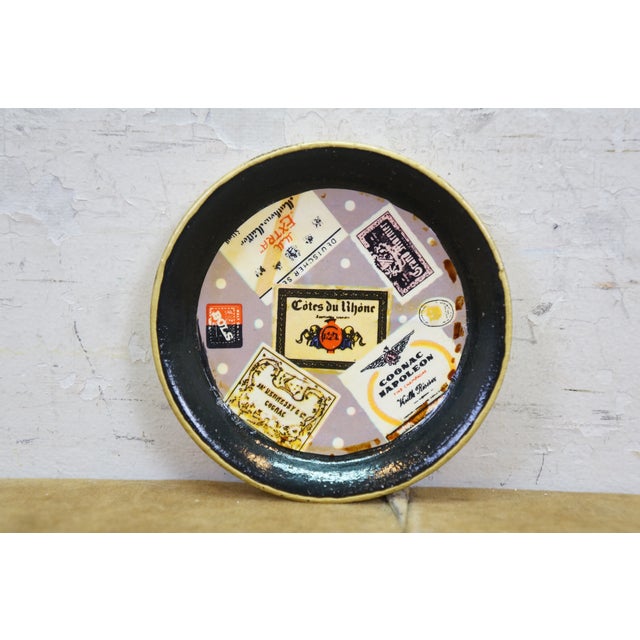 Mid 20th Century Japanese Mid Century Modern Paper Mache Wine Liquor Glass Coasters Ashtray - 9 pcs For Sale - Image 6 of 15