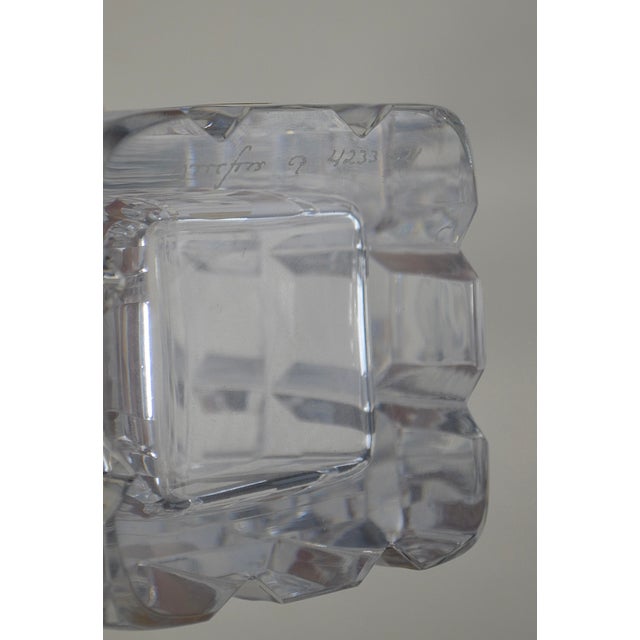 Designed by renowned Swedish glass artist Sven Palmqvist for Orrefors, this sculptural crystal vase is an elegant example...