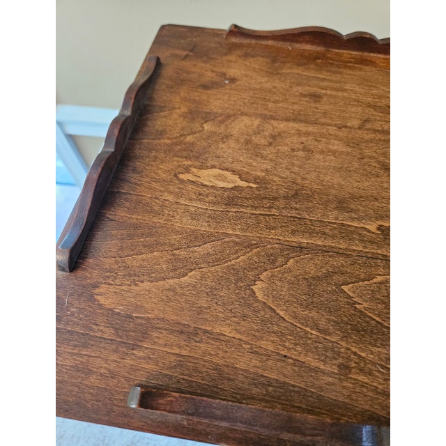 Mid 20th Century Wood Plant Stand Pedestal For Sale - Image 9 of 9