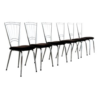 Vintage Dining Chairs, 1960s, Set of 6 For Sale