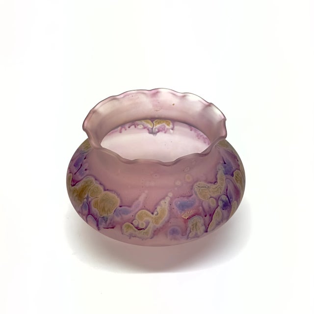 Mid Century Mauve Glass Vase Curation - Group of 5 For Sale - Image 10 of 11