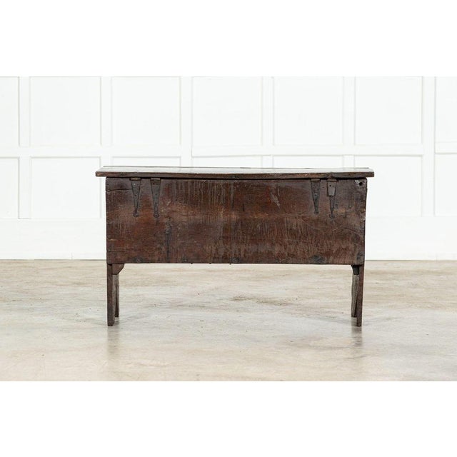 17th Century English Oak Coffer, 1670s For Sale - Image 16 of 18