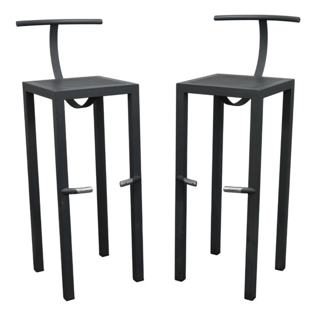 Sarapis Bar Stools by Philippe Starck for Aleph Driade, Italy, 1986, Set of 2 For Sale