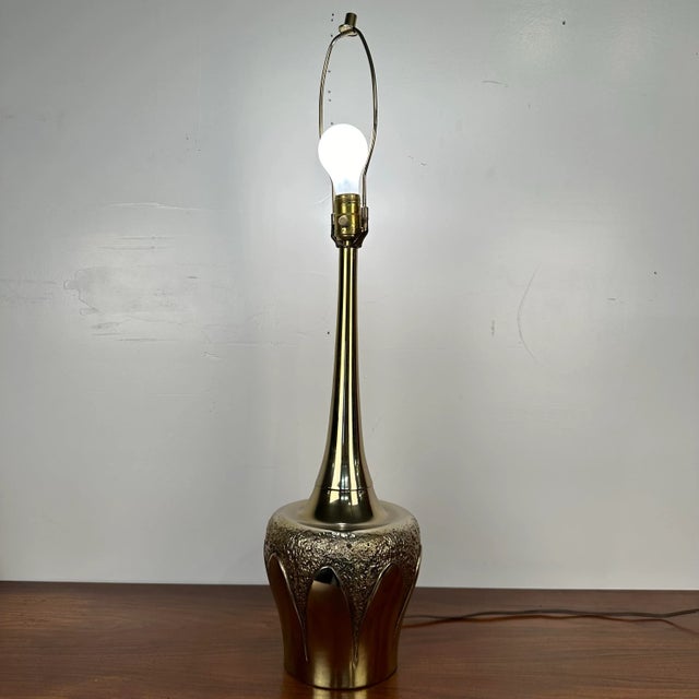 Tony Paul for Laurel Brass Table Lamp For Sale - Image 12 of 12