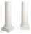 Neo-Classical Plaster Columns, 1930s, Set of 2 For Sale