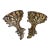 Late Twentieth Century Carved Wood Regency Rococo Style Over Sized Gilt Laurel Leaf Wall Shelves Sconces, a Pair For Sale
