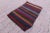 Tribal 1970 Rustic Black Striped Kilim For Sale - Image 3 of 13