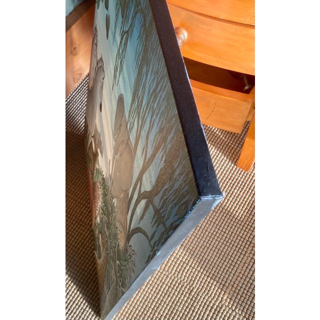 Gustavo Novoa, Elephant and Lions, Animal Paradise Jungle Painting Surrealist Art Gustavo Novoa, 2004 For Sale In Miami - Image 6 of 7