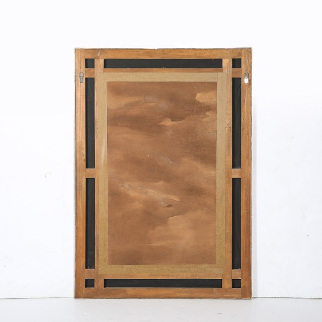 Art Deco Giltwood & Ornate Eglomise Border With Naturalist Motifs For Sale - Image 15 of 15