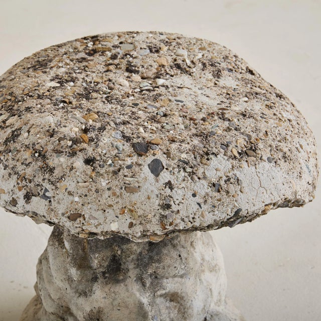 Large French Concrete Mushroom Garden Sculpture, 1960s - 2 Available For Sale - Image 4 of 6