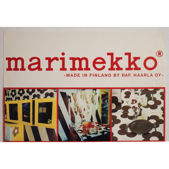 Arts & Crafts 1970s Finnish Fashion Poster - Marimekko (Raf. Haarla Oy) Photo-Collage For Sale - Image 3 of 5