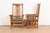 Late 20th Century Stickley Mission Oak Arts & Crafts Spindle High Back Arm Chairs, Pair For Sale - Image 5 of 12