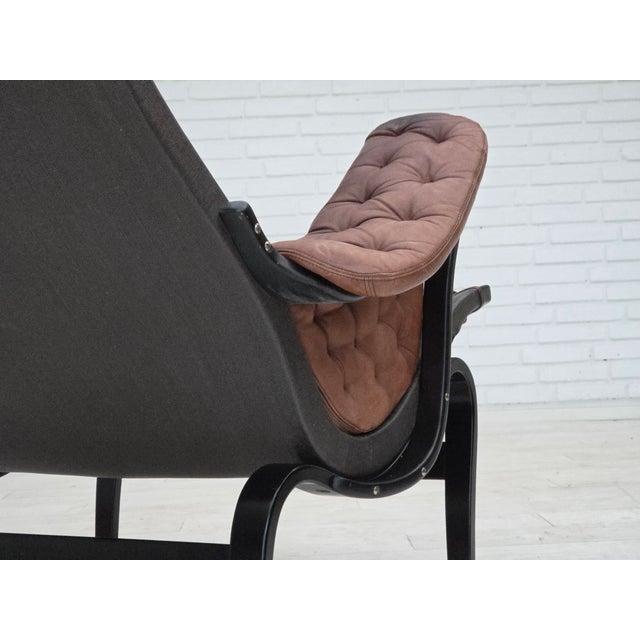 Swedish Pernilla Lounge Chair in Leather by Bruno Mathsson for Dux, 1970s For Sale - Image 14 of 18