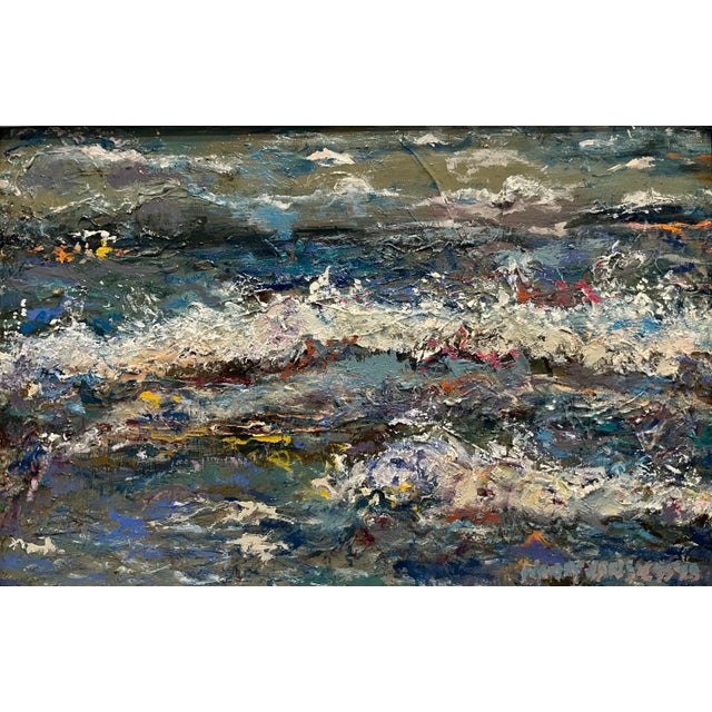 Contemporary, Original, Expressionist, Seascape, Oil Painting, by Van Ness For Sale In Saint Louis - Image 6 of 8