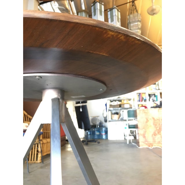Tripod Leg Side Table With Round Knife Edge Top Chairish