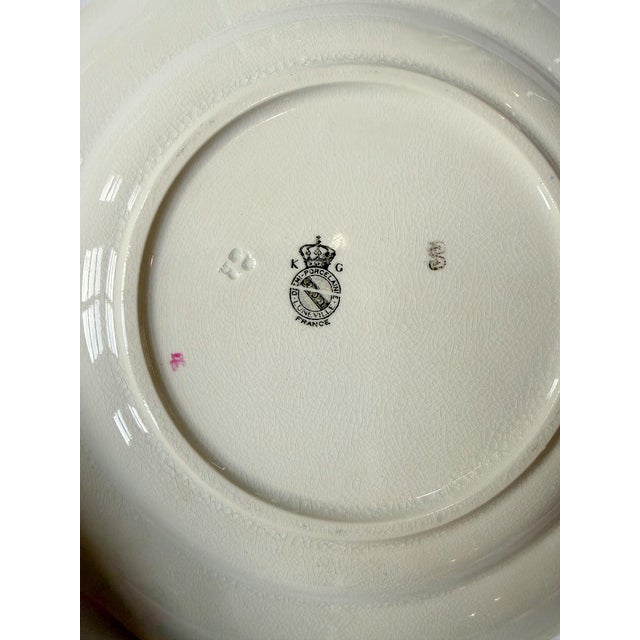 Antique French Faience "Old Strasbourg" Luneville Dinnerware - Set of 7 For Sale - Image 11 of 13