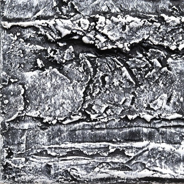 Ma Yuan's Dream - Contemporary Minimalist Mixed-Media Painting Thick Texture Impasto Sculptural Original Wall Artwork by Len Klikunas For Sale - Image 4 of 9