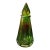 1960s Signed 47/1000 Green Czech Faceted Cruet With Stopper For Sale