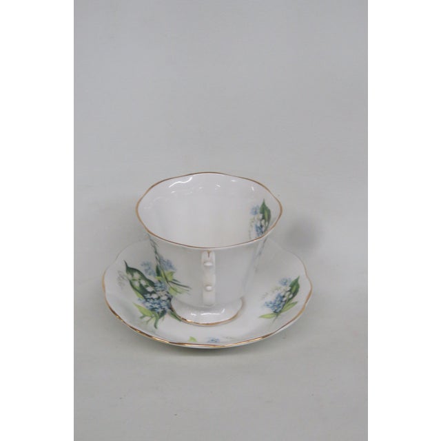 Royal Albert Lily of the Valley Bone China Flowers Tea Cup and Saucer Set 4649b For Sale - Image 14 of 14