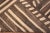 Early 21st Century Nazmiyal Collection Modern Brown and Cream Kilim Rug For Sale - Image 5 of 6