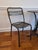 Vintage French Industrial Bistro Table & Chairs For Sale - Image 9 of 13