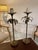 Palm Tree Tole Table Lamps a Pair. Nice scale and all hand work for the tole patterns. Compete pair with all th parts,...
