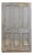 Vintage Oversized Grey Painted Wood Six-Panel Door For Sale