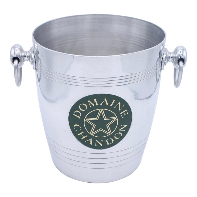 Vintage French Domaine Chandon Silver Champagne Ice Bucket For Sale