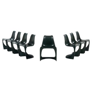 Danish A-Line 290 Dining or Outdoor Chairs by Steen Ostergaard for Cado, 1966, Set of 8 For Sale