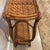 Brown Vintage Rattan and Bamboo Console Table With Curved Legs For Sale - Image 8 of 10