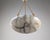 1920s Art Deco Carved Alabaster Pendant Lamp in Black Veining, 1920s For Sale - Image 5 of 11