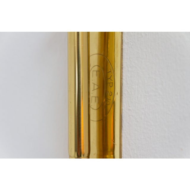 Gold Swedish Swivel Arm Brass Wall Lamp by EAE, 1950s For Sale - Image 8 of 18
