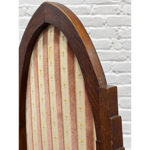 Set of Four - Amsterdam School Art Deco Oak Dining Chairs, Netherlands, C. 1930s For Sale - Image 13 of 17