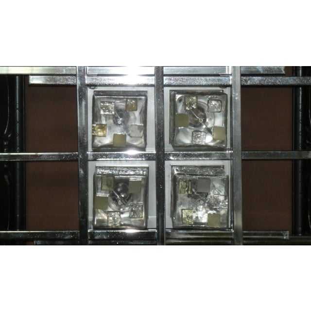 Vintage Murano Glass and Steel Wall Lamp by Albano Poli for Poliarte, Italy, 1960s For Sale - Image 12 of 16