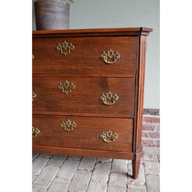 Antique Oak Chest of Drawers For Sale - Image 4 of 9