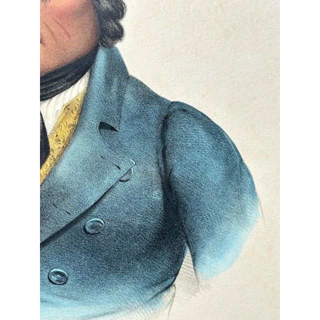 Charles Bird King, Portrait of Waa-Pa-Shaw Sioux Chief, 1838, Hand-Colored Lithograph For Sale - Image 10 of 11