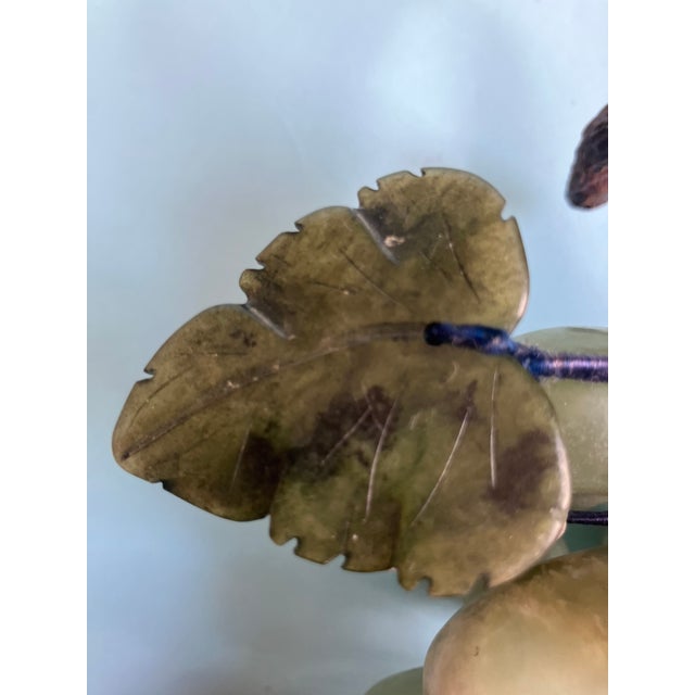 Italian Variegated Light Moss Green Bunch of Marble Grapes For Sale - Image 10 of 11